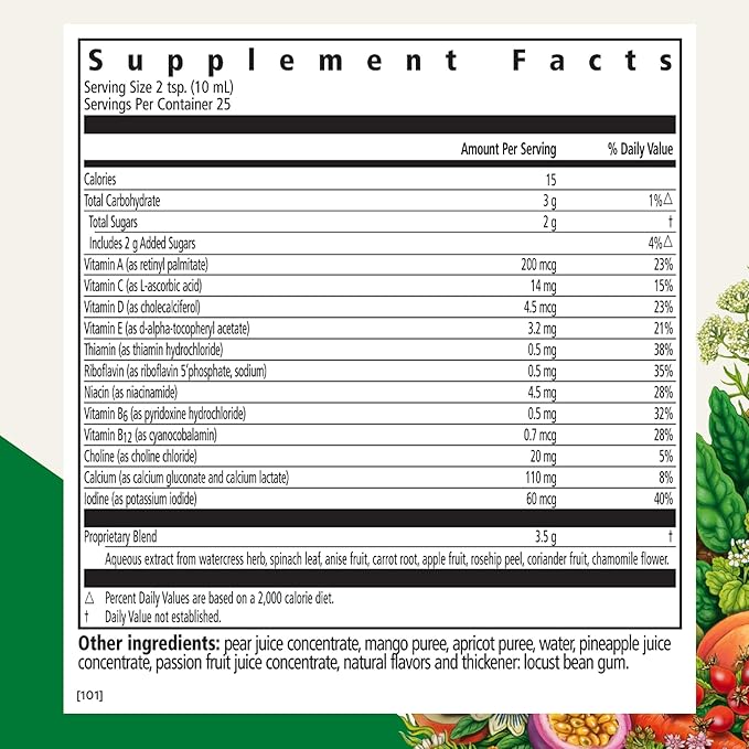 Floradix Kinder Love Children's Multivitamin - Herbal Supplement - Liquid Multivitamin Kids Iron and Herbs 8.5 Fl Oz - Bundle (Pack of 2)
