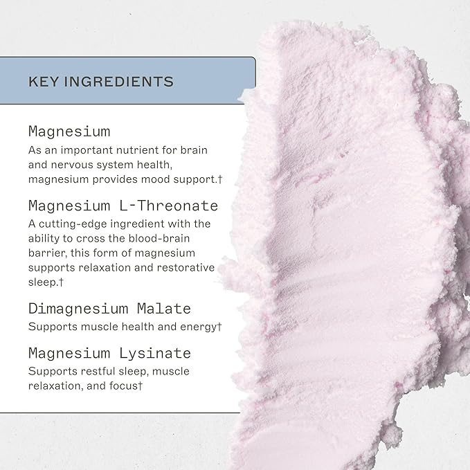 Amy Myers MD NeuroCalm Mag - Magnesium Body Brain &amp Nervous System Dietary Supplement - Gluten-Free Dairy-Free &amp Non-Soy Healthcare Supplement - 30 Servings