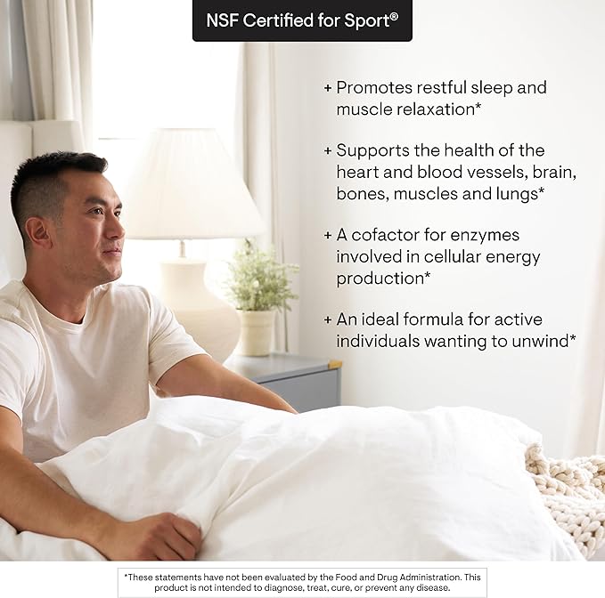 THORNE - Magnesium Bisglycinate - Powdered Magnesium Formula - Supports Restful Sleep Muscle Relaxation Heart Health &amp Metabolism* - NSF Certified for Sport - Gluten Dairy &amp Soy-Free - 30 S