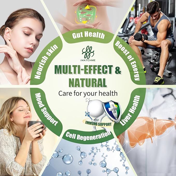 iMATCHME Digestive HealthGut Detox &amp Cleanse Combination SetRegularityEffortless Bowel Movements