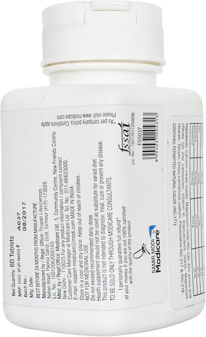 ModiCare Well Calcium Complex-for Bone Health-60 Tablets