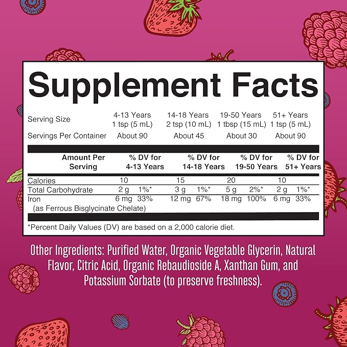 MaryRuth's Multivitamin Gummies for Women (Strawberry) &amp Iron Liquid (Berry) | Clean Label Project Verified® | Supplements for Beauty Immunity &amp Overall Health | Sugar Free Vegan Non-GMO
