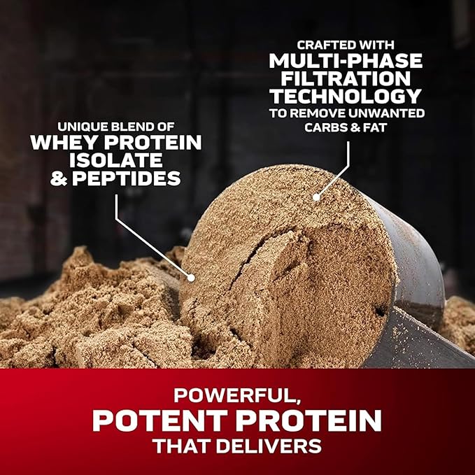 Muscletech Whey Protein Powder (Cookies &amp Cream 5LB) - Nitro-Tech Whey Protein Isolate Smoothie Mix for Lean Muscle &amp Recovery - 24g of Whey Gold Protein for Women &amp Men - Packaging May V