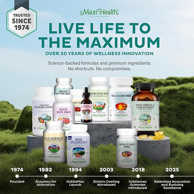 Maxi Health Multivitamin – Easy to Swallow Multi Vitamin Capsules with 30 Nutrients Iron &amp Probiotics – Kosher Daily Multivitamins Small Capsules for Wellness Support &amp Digestive Ease (60 Uni
