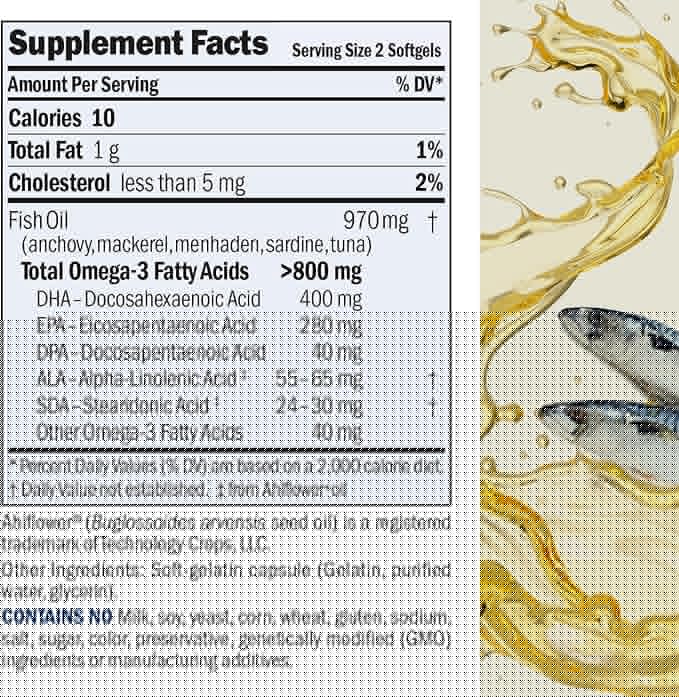 ANDREW LESSMAN Essential Omega-3 Unflavored - 60 Softgels - Ultra-Pure High Potency Omega-3 Oils. High DHA No Stomach Upset No Contaminants No Mercury. Small Easy to Swallow Softgels