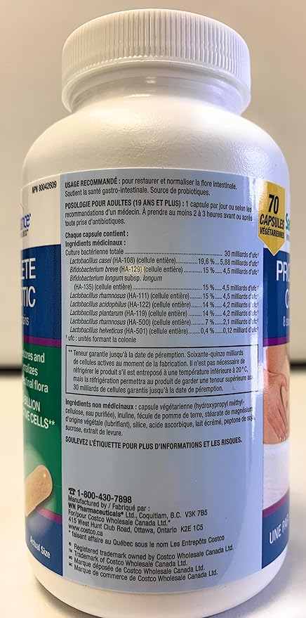 HealthBalance Complete Probiotic 8 probiotic strains / 30 Billion Active Cells 70 vegi caps