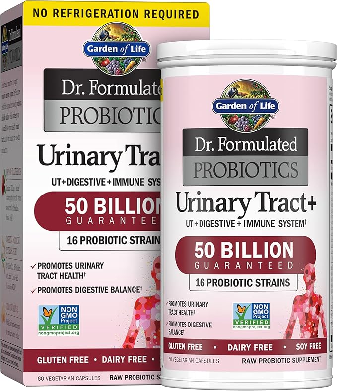 Garden of Life Dr. Formulated Probiotics for Urinary &amp Prostate Health 60 Count