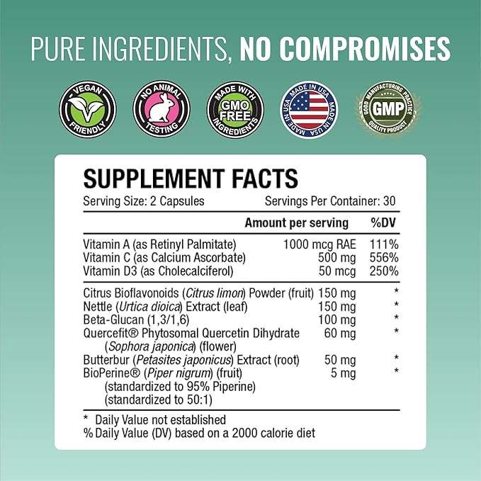 Approved Science® Respirasyl - Lung and Respiratory Support - with Quercefit Vitamins ACD BioPerine - 3 Month Supply - Made in the USA