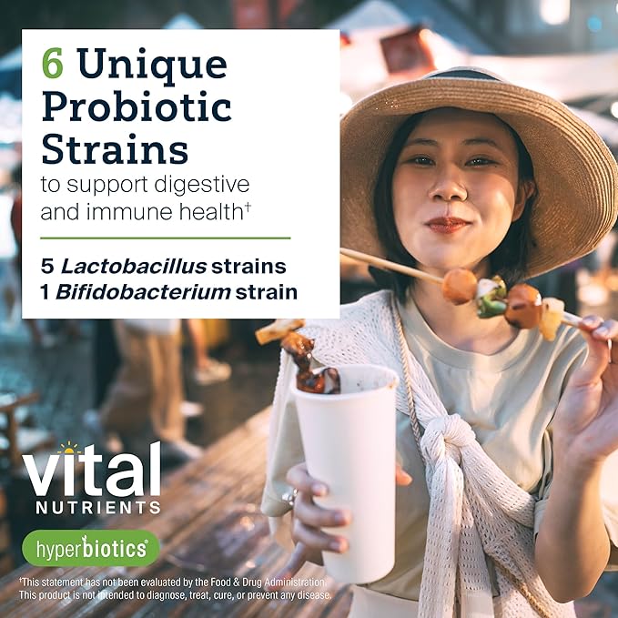 Hyperbiotics Vital Nutrients Pro Men Probiotics | Vegan Advanced Probiotics for Men | Clinically Studied for Prostate Health Digestive Balance and Gut Health* | Gluten Dairy Soy Free | 60 Tablets