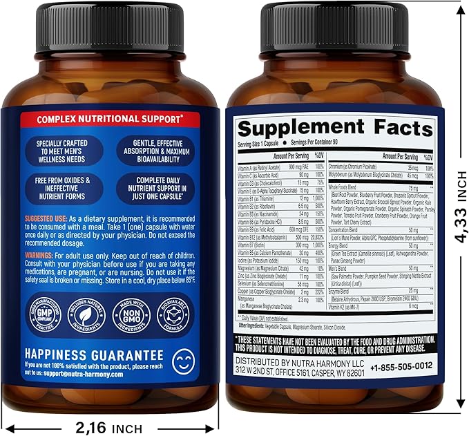 NUTRAHARMONY Multivitamins for Men &amp Women
