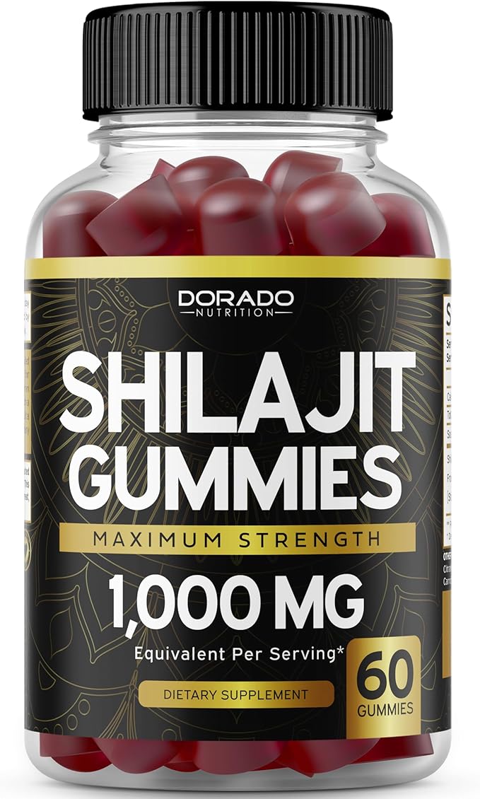 DORADO NUTRITION Shilajit Gummies for Men &amp Women (60CT) and ADK Gummies Vitamin D3 K2 (60 Sugar Free)