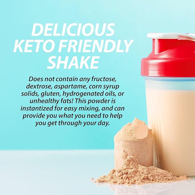 iSatori Eat Smart MRP High Protein Meal Replacement Shake with Whey Protein Powder Probiotics Powder Casein Protein MCT Oil Egg Albumen Vitamins &amp Minerals Keto Vanilla Flavor 20 Servings
