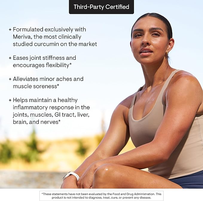 THORNE - Curcumin Phytosome 1000 mg (Meriva) - Clinically Studied High Absorption - Supports Healthy Inflammatory Response in Joints Muscles GI Tract Liver Brain &amp Nerves* - 30 Servings