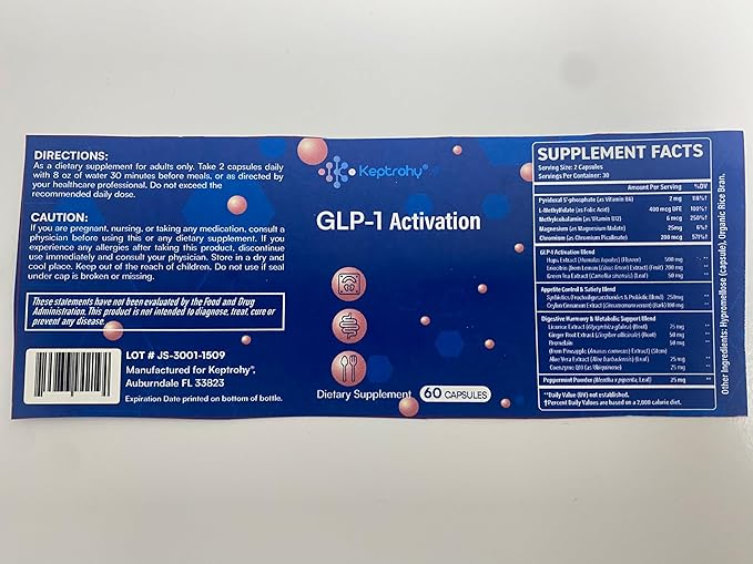 GLP-1 Activation for Women and Men - 60 Capsules