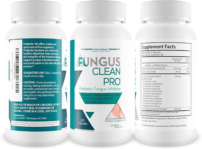 Fungus Clean Pro - Probiotic Fungus Inhibitor - Fight Off Fungus from The Inside Out with This Powerful Fungus Defense Probiotic Protect Your Body from Fungus (3)