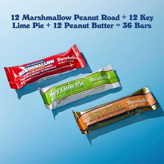 Barebells New On The Block Bundle (3 Mix Pack) – 36 Total Bars High Protein Snacks with 16g and 20g Protein &amp No Added Sugar – On-the-Go Breakfast or Post-Workout Treat