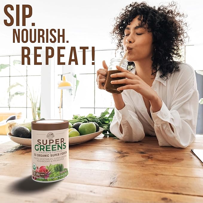 Purely Inspired Organic Protein Powder and Country Farms Super Greens Drink Mix Bundle (16+20 Servings)