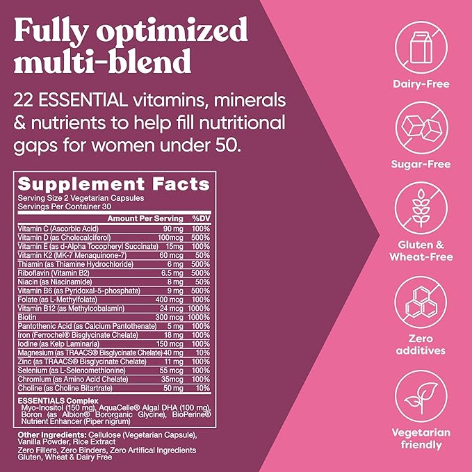 Eu Natural Next Gen Multivitamin Bundle for Him &amp Her- Optimized Daily Support for Energy Heart Bone Hair &amp Skin Health and More