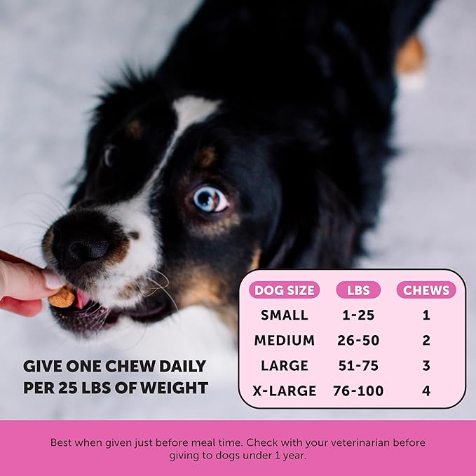 Senior Dog Multivitamin - Essential Dog Vitamins and Supplements - Glucosamine Probiotics Omega Fish Oil for Dogs Health &amp Heart- Dogs Vitamins Health Supplies (Duck 90 ct)
