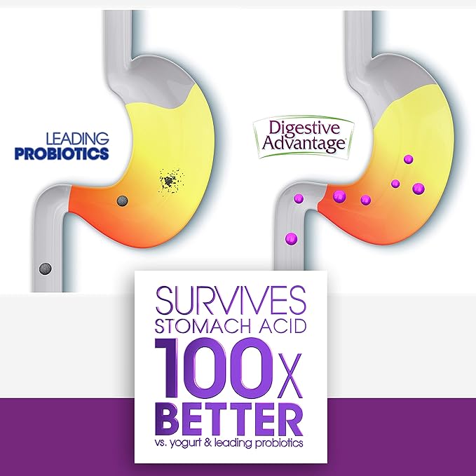 Digestive Advantage IBS &amp Lactose Support Bundle - IBS Capsules (96ct Box) &amp Lactose Support (96ct Box) - Probiotics for Digestive &amp Gut Health for Men and Women*