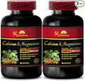 Calcium Magnesium Supplement - Calcium Magnesium Complex with Vitamin D and Boron - Muscle Recovery Supplements for Women Immune Support Herbal Complex Boron Tablets Immunity - 2 Bottles 120 Caps