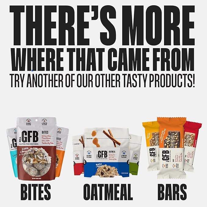 The GFB Variety Pack Protein Bars - Gluten Free Plant Based Non GMO Sustainably Made – Ridiculously Tasty Healthy Vegan Nutrition Snack Protein Bars 2.05 oz (10 Count)