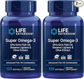 Life Extension Super Omega-3 EPA/DHA Fish OilSesame Lignans &amp Olive Extract – Cognitive HealthCholesterol Health SupportGluten-FreeNon-GMO120 Softgels(Pack of 2)