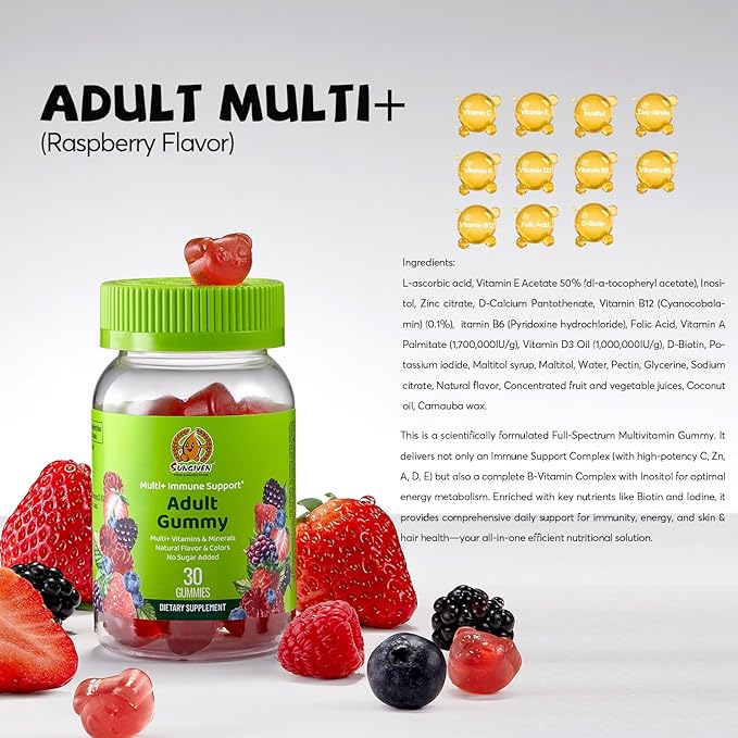 Women's Multivitamin Gummy Pack 3 Support for Hair Skin Nails Sleep Daily Health Vitamins A D C E Biotin Ashwagandha Folic Acid Adult Chewable Vitamin Berry Flavor 15 Day Supply - 90 Count