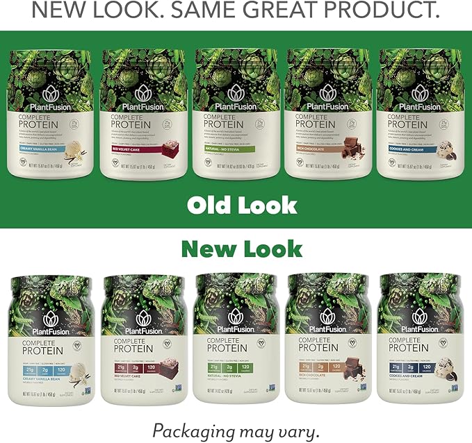 PlantFusion Complete Vegan Protein Powder - Plant Based Protein Powder With BCAAs Digestive Enzymes and Pea Protein - Keto Gluten Free Soy Free Non-Dairy No Sugar Non-GMO - Red Velvet 2 lb