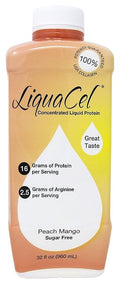 Liquacel Liquid Protein Sugar Free Peach Mango 1 X 32oz Bottle Set of 3