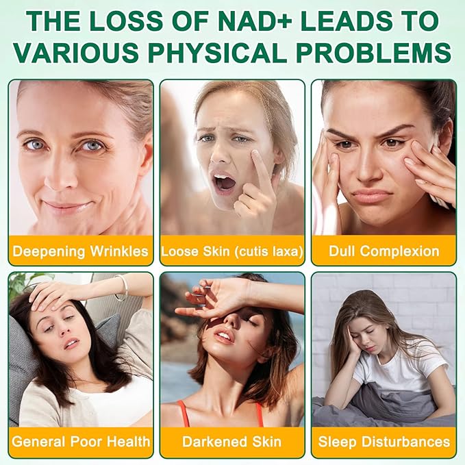 NAD Supplement 120 Capsules Liposomal Nicotinamide Riboside Resveratrol Quercetin NAD Nicotinamide Riboside Resveratrol 910mg for Women &amp Men NAD Supplement for Anti Aging and Cell Regenerati