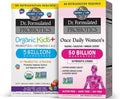 Garden of Life Children &amp Women Probiotic Bundle: Dr. Formulated Kids+ Berry Cherry Probiotics 5 Billion CFU – 30 Chewables + Once Daily Women’s Probiotics 50 Billion CFU - 30 Capsules Shelf Stab