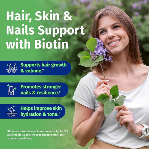 1 Body Hair Skin and Nails Vitamins with Biotin – Hair Growth Supplement for Women &amp Men with 26 Vitamins Minerals &amp Herbal Extracts – Stronger Hair Healthy Skin &amp Nails – 60 Vegan Capsu