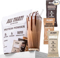 Protein Powder Packets - Whey Protein Stick Packs Variety Pack (9) Single Serve Vanilla Chocolate &amp Chocolate Peanut Butter Low Calorie 0g Sugar Soy-Free &amp Gluten-Free