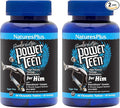 NaturesPlus Source of Life Power Teen for Him Wild Berry - 60 Chewable Tablets Pack of 2 - High Potency Teenage Multivitamin - Gluten Free Sugar Free - 60 Total Servings