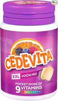 Cedevita Multivitamin Healthy and Sweet Candies with 9 Essential Vitamins in Mix Pot Flavor – A Pocket Full of Vitamins Immune System Booster – Pack of 15 Candies 58.5g