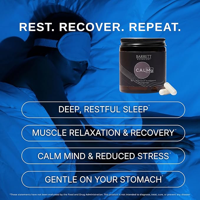 CALMg Magnesium Supplement for Enhanced Sleep &amp Relaxation. Ultimate Sleep aid with Seven Types of Magnesium for Wellness &amp Recovery Support. Ideal for Post-Surgery Comfort and Sleep Enhancing