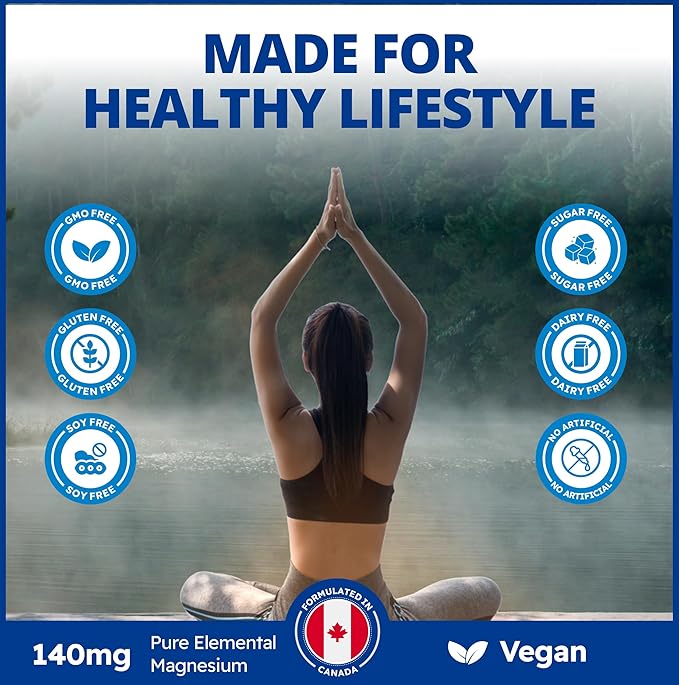 CanPrev Magnesium BisGlycinate Extra Gentle 140mg 120 v-Caps 120-Day Supply - Pure Elemental Magnesium Supplement Support Bone &amp Muscle Function Gentle on Stomach Perfect for Daily Magnesium N