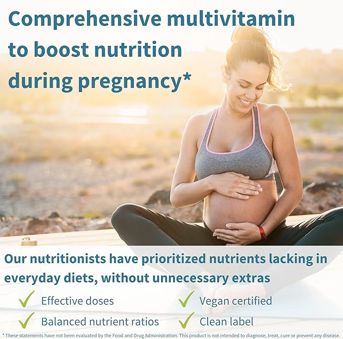 Advanced Prenatal Multivitamin + High Absorption CoQ10 100mg 120 Softgels Pregnancy Support Bundle by Igennus