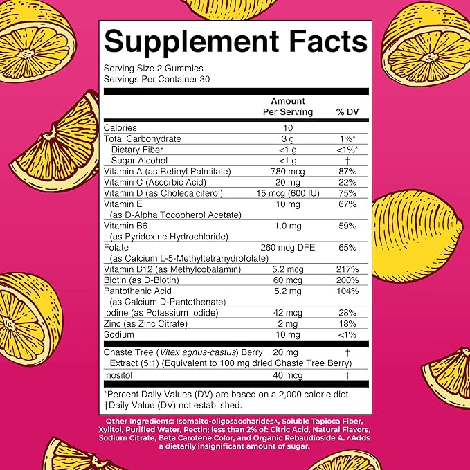 MaryRuth's Multivitamin for Women 40+ | Sugar Free | Vegan Womens Vitamins | Immune Support | Daily Women's Multivitamin + Chasteberry | Hair Skin and Nail Gummy Vitamins for Women | 60 Count