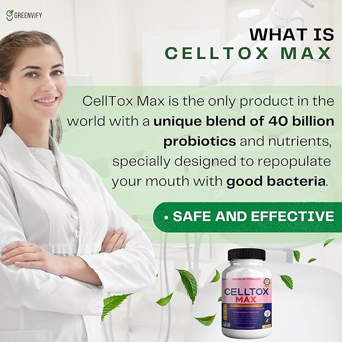 CellTox Max Probiotic Supplement Maximum Strength 40 Billion CFU 60 Capsules 30-Day Supply (5)