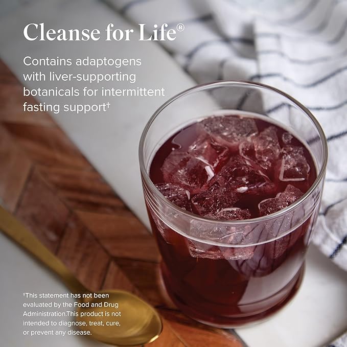 Isagenix Cleanse for Life - Detox Cleanse Drink with Vitamin B12 Niacin and Vitamin B6 for Overall Wellness - 32-Ounce Bottle (Natural Rich Berry Flavor) Packaging May Vary