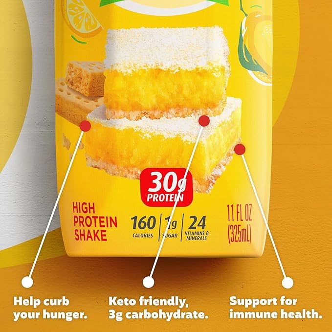 Premier Protein Shake Lemon Bar 30g Protein 11 Fl Oz 18 Ct