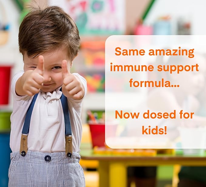 A Dose of Immunity Kids Quercetin with Vitamin C Zinc Vitamin D 100mg Quercetin Bromelain Echinacea 60 Gummy Count (Pack of 1)