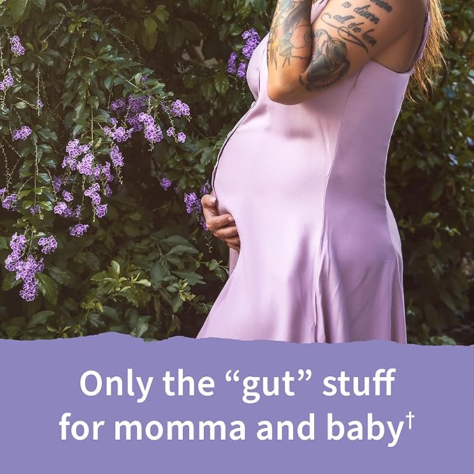Garden of Life Dr. Formulated Probiotics Once Daily Prenatal - Acidophilus and Bifidobacteria Probiotic Support for Mom and Baby – Shelf Stable - Gluten Dairy and Soy-Free - 30 Vegetarian Capsules