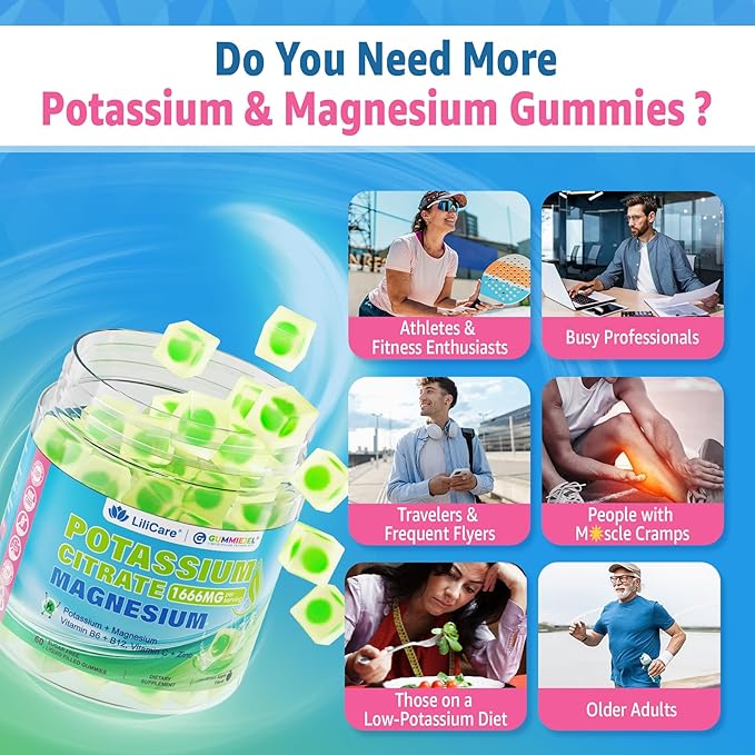 Fisetin Supplement Potassium Citrate Gummies 2 Pack