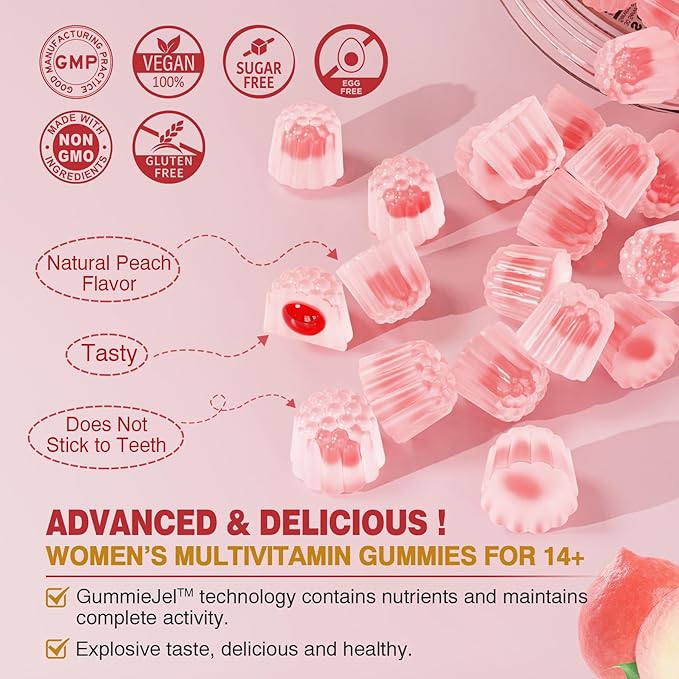 Womens Multivitamin Gummies &amp Vegan Omega 3 Gummies