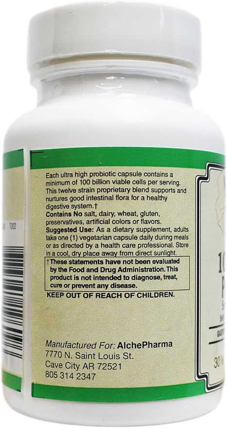 100 Billion Probiotic - 12 Strains with Prebiotics | Shelf Stable &amp Acid Resistant Probiotic for Digestive &amp Immune Health Support for Women and Men