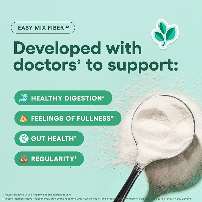 Physician's CHOICE Complete Gut Support System Bundle: Easy Mix Fiber Digestive Enzymes 60 Billion Probiotic &amp Bloat + Gas Probiotic