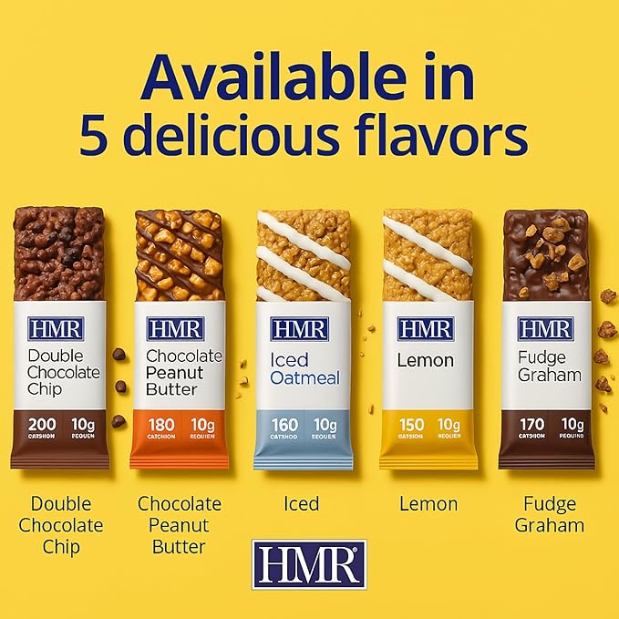 HMR Bar Lemon Protein Bar | 10g of Protein | Nutritious Snack to Support Weight Maintenance | Low Calorie Dessert | | 24 Count